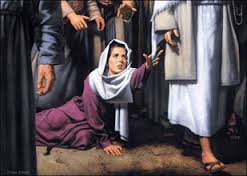 Woman who touched Jesus' garments and was healed